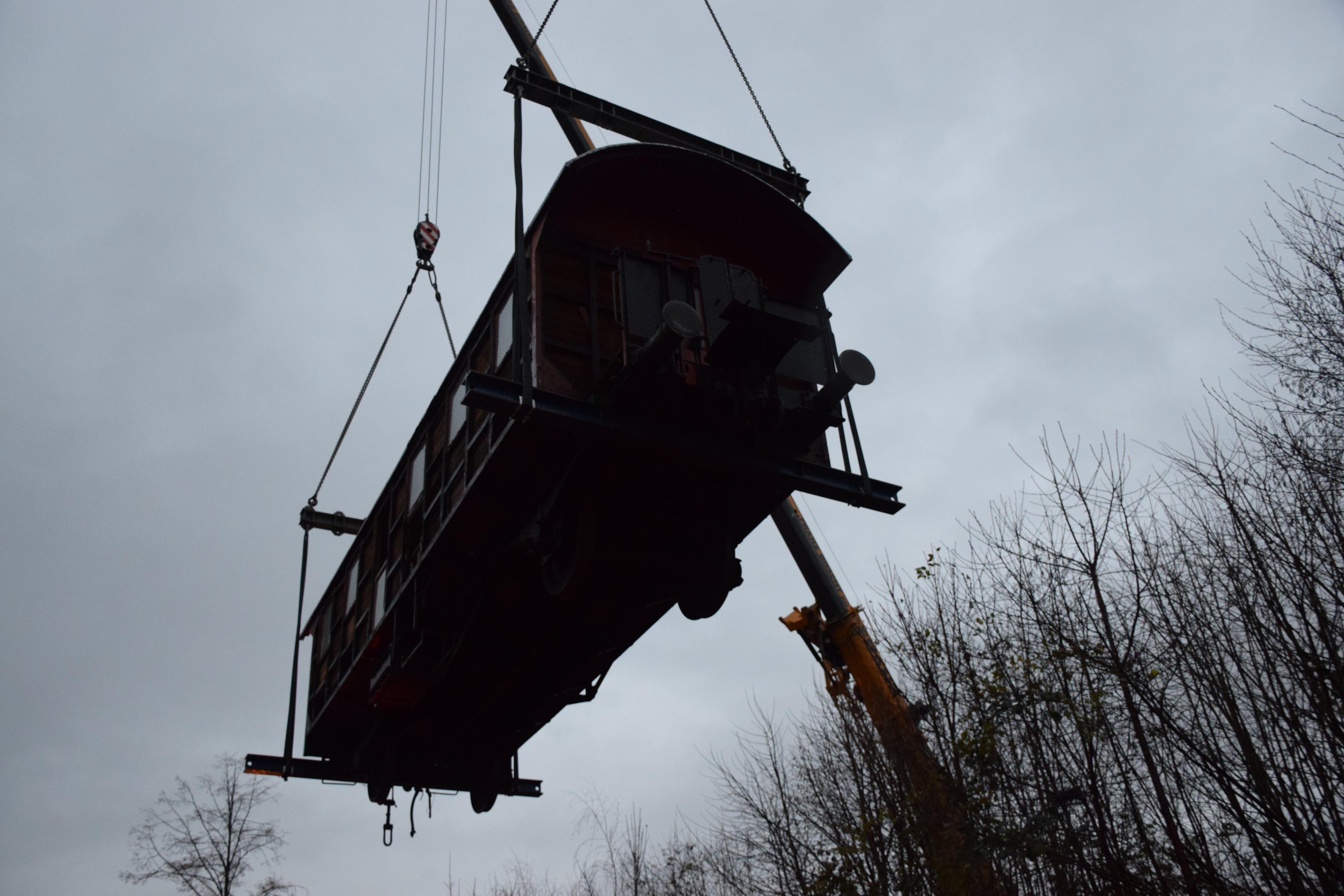 Kraneinsatz Zugwagen